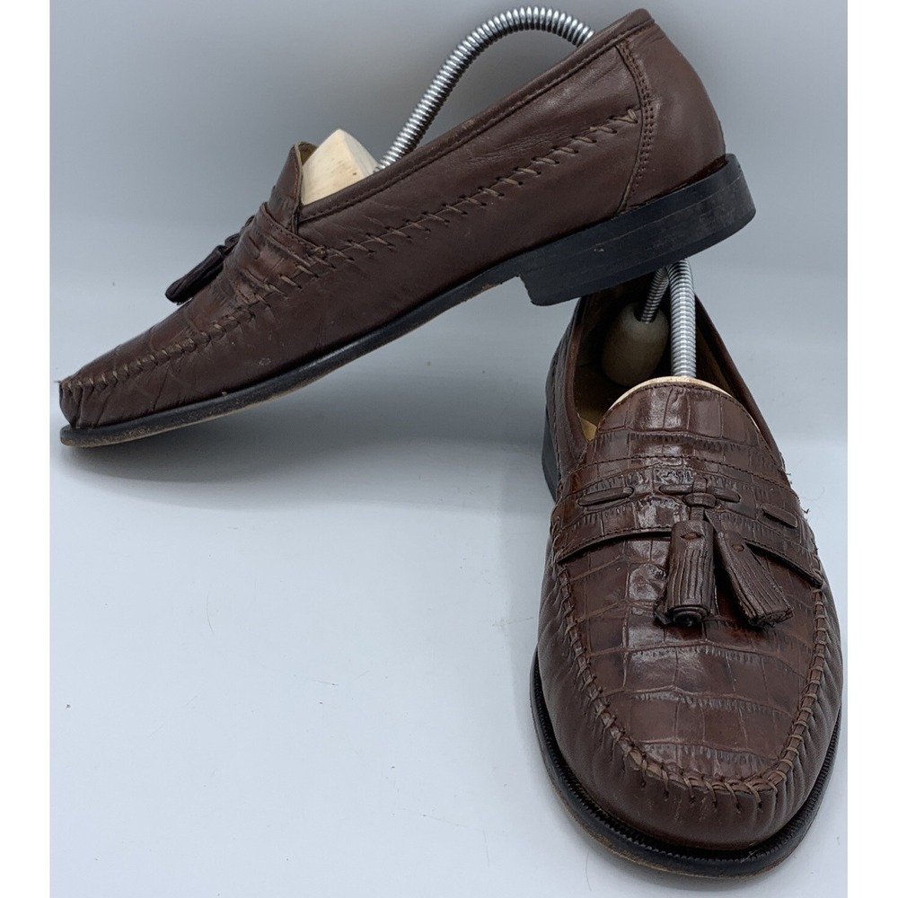 Florsheim Pisa Cognac Tassle Loafers Men's 9.5 D 18469